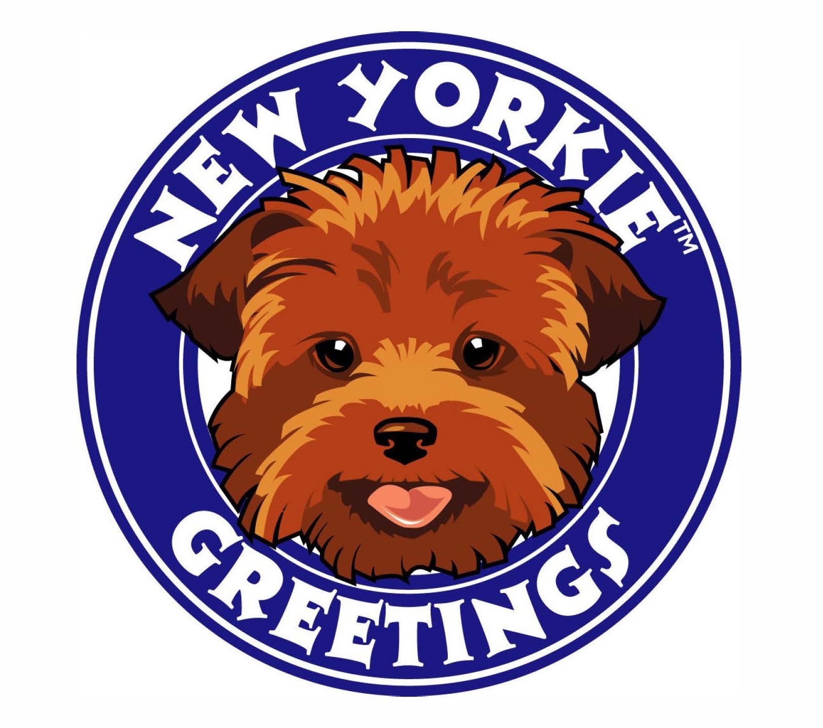 New Yorkie Greetings Button